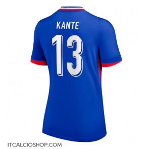 Francia Kante #13 Prima Maglia Femmina Europei 2024 Manica Corta